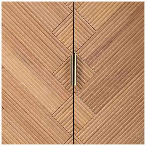 Armadio In Legno Con 2 Ante Marrone 76x42x125 - Foto 7