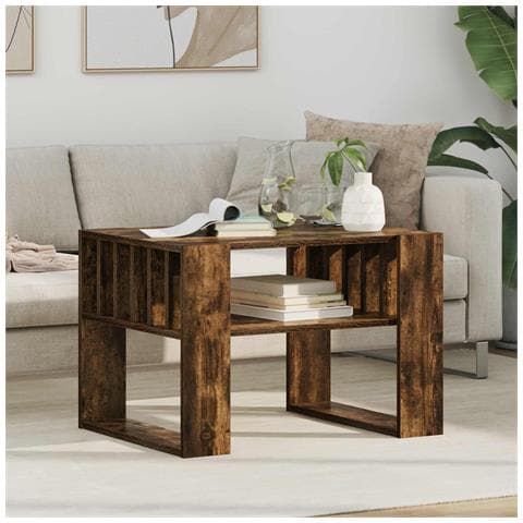 Tavolino da salotto Rovere fumé 66 x 49,5 x 45 cm - Foto 2