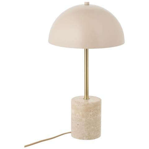 Lampada Da Tavolo Sheffield In Marmo E Metallo Beige - Foto 1