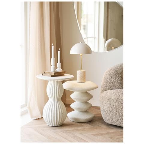 Lampada Da Tavolo Sheffield In Marmo E Metallo Beige - Foto 6