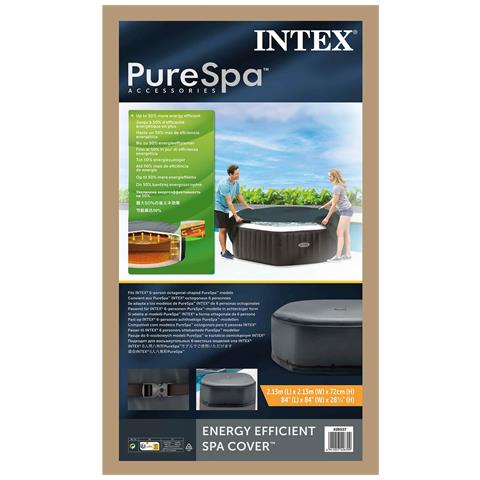 Copridoccia per Spa Grigio Scuro 211 x 211 cm PVC e PU - Foto 4