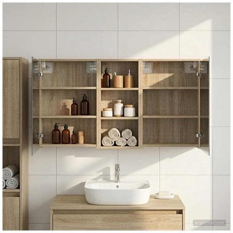 Set di Armadi da Bagno 3 pcs 116 x 16 x 62,5 cm - Foto 2