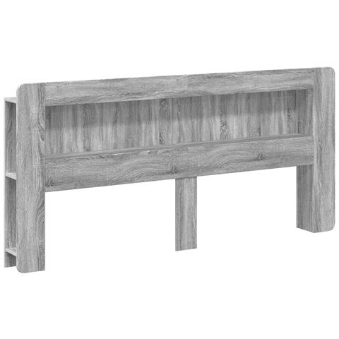 Testata del letto Grigio Sonoma Legno ingegnerizzato - Foto 1