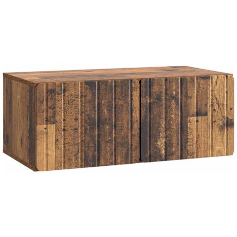 Mobile Porta TV da Muro Legno antico 78,5 x 41 x 30 cm - Foto 1