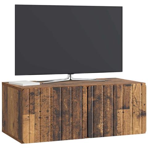 Mobile Porta TV da Muro Legno antico 78,5 x 41 x 30 cm - Foto 2