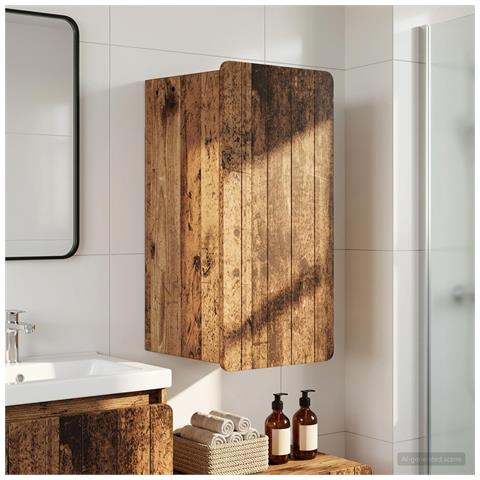 Armadio da bagno a muro ZWOLLE Legno antico 30 x 31 x 63 cm - Foto 2