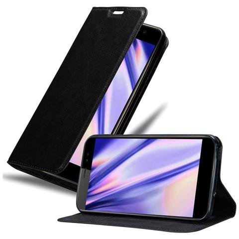 Custodia Compatibile Con Zte Nubia N1 Lite In Nero Di Notte - Coperchio Protettiva Con Chiusura Magnetica, Funzione Stand E Tasca Per Le Carte - Foto 1
