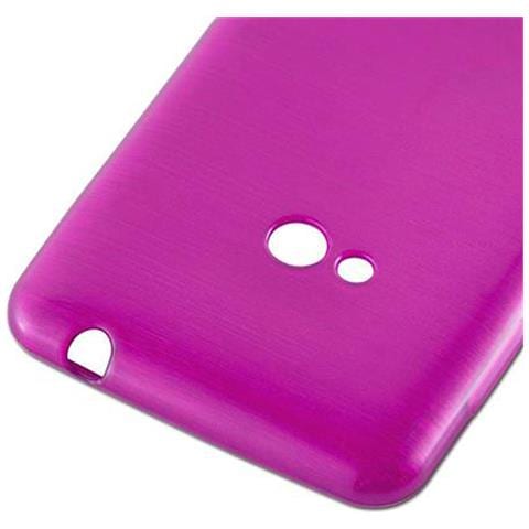 Custodia Compatibile Con Nokia Lumia 625 In Rosa - Coperchio Protettivo In Silicone Tpu Flessibile Con Design Spazzolato - Foto 7