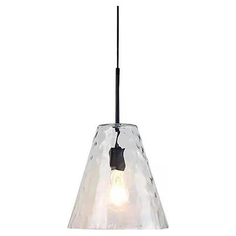 V-tac Vt-7305 Lampadario Portalampada 1mt In Vetro Trasparente Moderno Forma Conica ?270mm - Sku 3881 - Foto 1