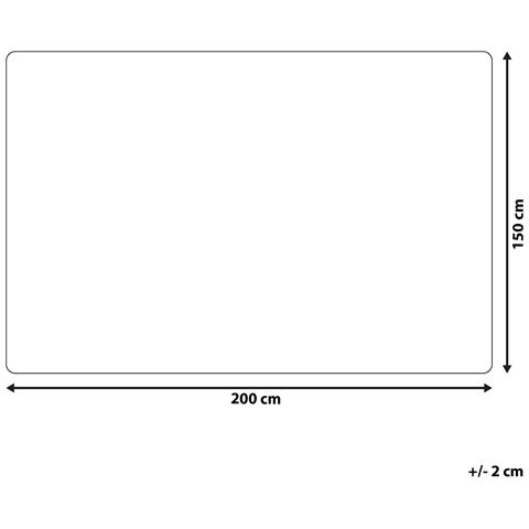 Coperta Di Plaid 150 X 200 Cm Bianca Abteh - Foto 12