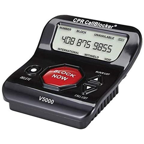 Cpr V5000 Call Blocker Per I Telefoni Di Rete Fissa - Pre-caricato Con 5000 Note Numeri Scam Molesti - Block Altri 1500 Numeri Con Un Semplice Tocco Di Un Pulsante - Foto 1