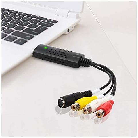 Video Grabber Capture Usb Della Carta Convertire Hi8 Vhs A Dvd Digitale Per Pc Windows Video Digitalizzare Adattatore Audio Converter - Foto 2