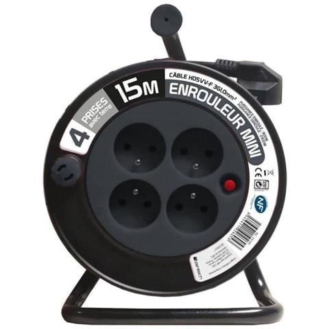 Avvolgitubo Domestico 15m 3g1 Mm² - Grigio - Foto 1