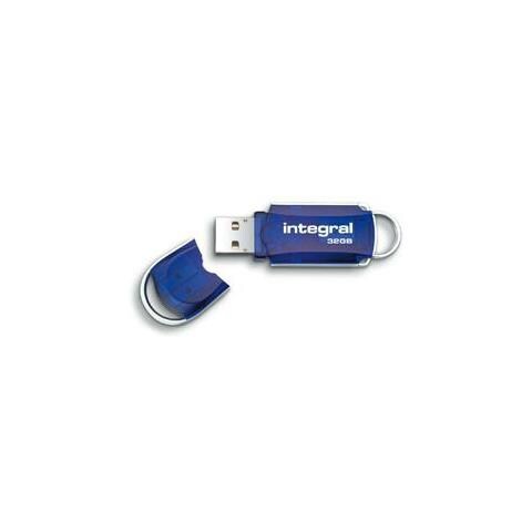 Courier, USB 2.0, Type-A, 0 - 70 °C, 170 x 13 x 105 mm, Cuffia, Blu - Foto 1