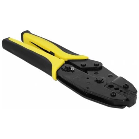 Pinza Crimpatrice Universale Coassiale Nero Giallo - Foto 1