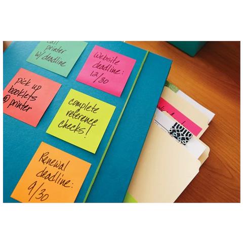 Post-it Poptimistic Blocchetto Con 100 Fogli 38x51 Mm Colori Assortiti Conf 12 Pz. - Foto 2