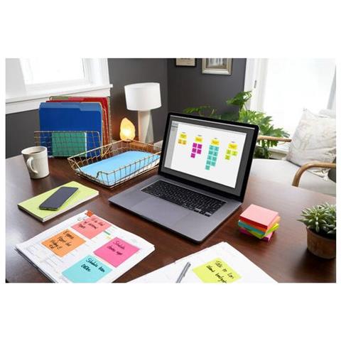 Post-it Poptimistic Blocchetto Con 100 Fogli 38x51 Mm Colori Assortiti Conf 12 Pz. - Foto 3