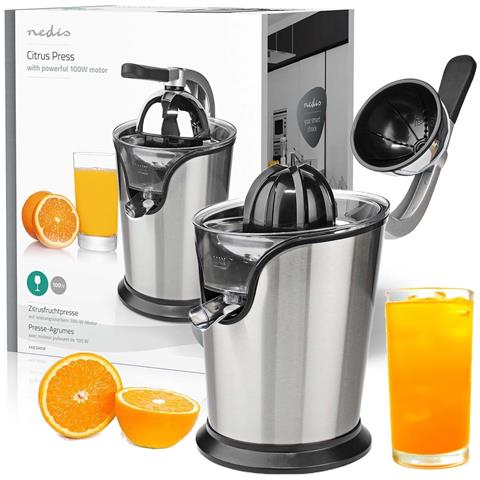 Spremiagrumi Elettrico a Pressione KAJC200SR con Potenza 100W Colore Alluminio Nero - Foto 3