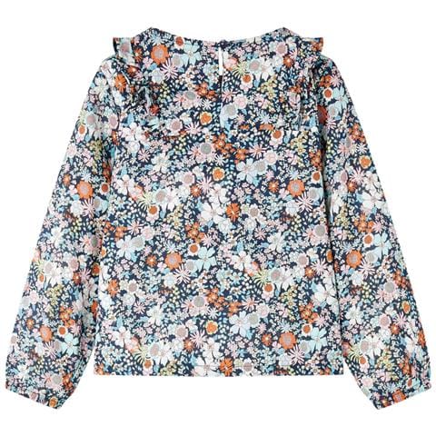 Camicia Da Bambina A Maniche Lunghe Blu Scuro 104 - Foto 2