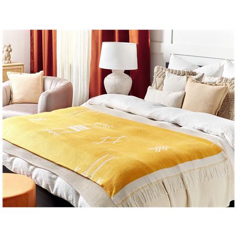 Coperta Jalkini 130 X 170 Cm Giallo - Foto 1