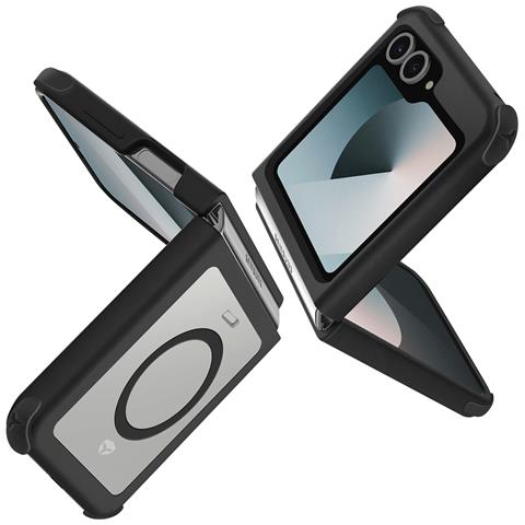 Cover Magsafe Per Samsung Galaxy Z Flip6 Finitura Opaca Anticaduta 3m, Nero - Foto 5