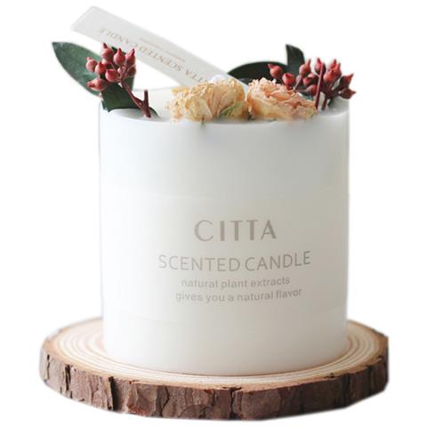 Confezione Regalo Con Candela Profumata Alla Cera Di Soia Con Fiori Secchi Modela - Foto 1