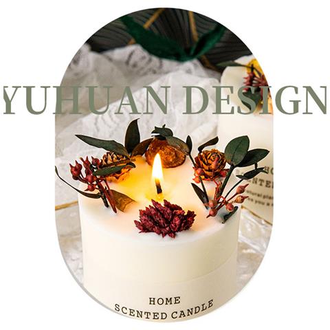 Confezione Regalo Con Candela Profumata Alla Cera Di Soia Con Fiori Secchi Modela - Foto 2