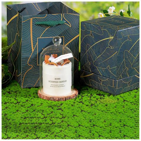 Confezione Regalo Con Candela Profumata Alla Cera Di Soia Con Fiori Secchi Modela - Foto 3