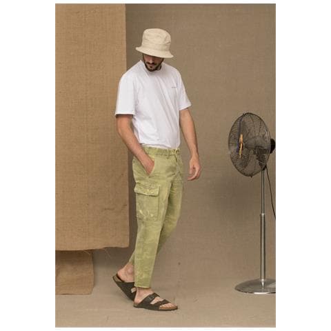 Jeans E Pantaloni In Cotone Verde - W36 - Foto 2