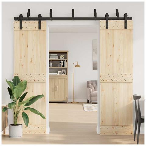 Staffe Bypass Porta Fienile 5 Pz Guide Piatte Acciaio Carbonio - Foto 2