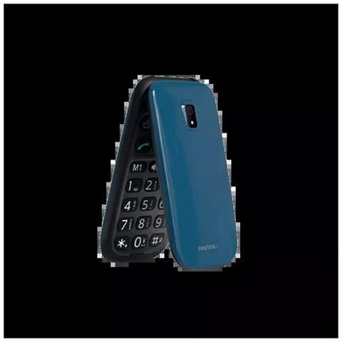 Telefono Cellulare F210 Fold 2G Flip Attivo Display 2.4" Bluetooth Vivavoce Fotocamera - Blu - Foto 1