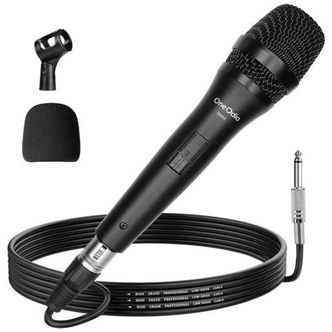 ON55 Microfono Dinamico Cardioide con Cavo XLR da 5m e Supporto per Clip - Foto 1