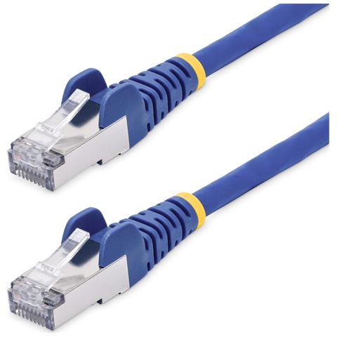 Cavo Ethernet CAT8 blu da 1m, RJ45 Snagless, 25G / 40G, 2000MHz, 100W PoE++, S /FTP, cavo lan in rame puro 26AWG, LSZH, cavo patch di rete schermato con rilievi di trazione, testato individualmente - Foto 1