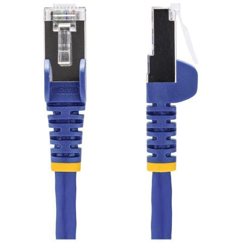 Cavo Ethernet CAT8 blu da 1m, RJ45 Snagless, 25G / 40G, 2000MHz, 100W PoE++, S /FTP, cavo lan in rame puro 26AWG, LSZH, cavo patch di rete schermato con rilievi di trazione, testato individualmente - Foto 4