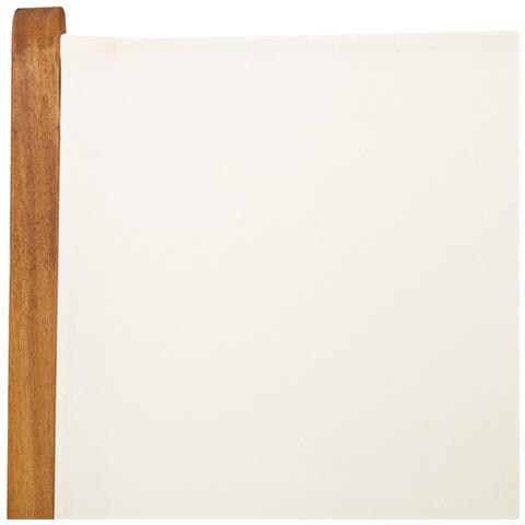 Sedie da Giardino Reclinabili 6pz Bianco Crema Tessuto e Legno - Foto 10