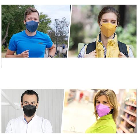Set Di 30 Mascherine Ffp2 5 Strati 3d Colorate - Protezione Adatta A Tutti! - Foto 3