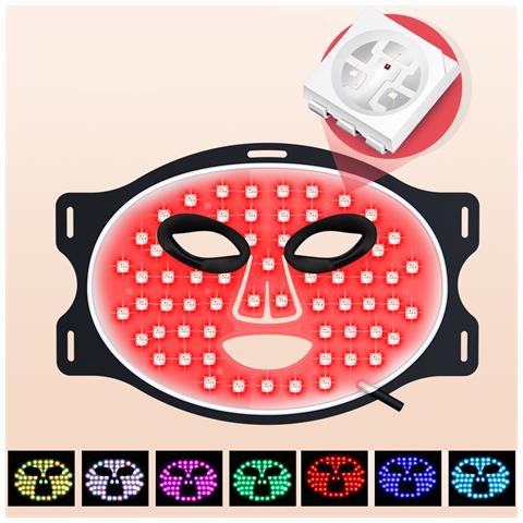 Maschera Facciale Per Trattamento Con Luce Led Con 7 Colori E 3 Livelli Di Intensità Luminosa. - Foto 2