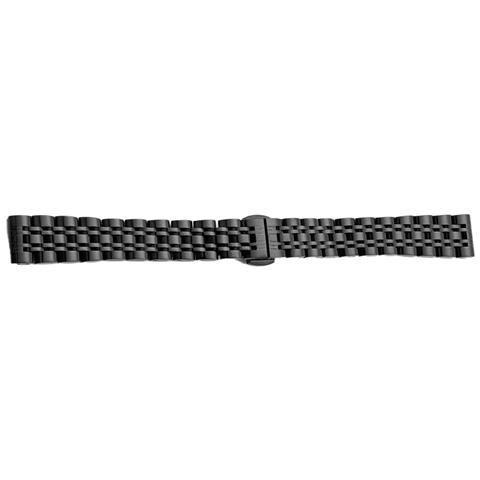 Cinturino Per Orologio In Acciaio Inossidabile Per Garmin Lily 2 - Fibbia A Farfalla Da 14 Mm Black - Foto 1