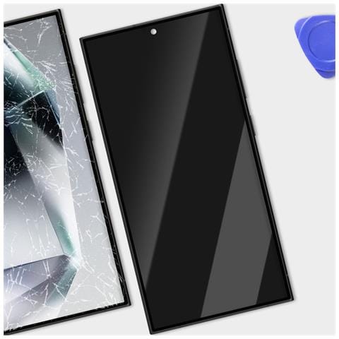 Schermo Completo Amoled Per Galaxy S24 Ultra Service Pack Con Telaio, Nero / Verde - Foto 2