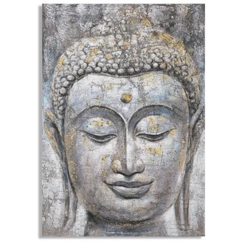 Stampa Su Tela Buddah 1 - Multicolore - Legno - 80x3x120 Cm - Foto 1