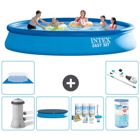 Piscina Fuori Terra - In Giro - 457x84 Cm - Blu - Include Accessori Coordinati A1219 - Foto 1