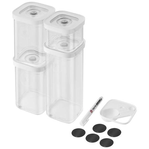 1025971 Rettangolare Contenitore 2,445 L Trasparente, Bianco 6 pz - Foto 1