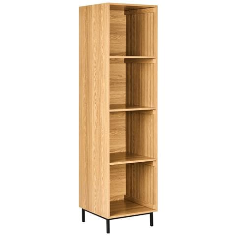 Mobile Con 4 Ripiani Leandro 175 Cm Marrone Chiaro - Foto 2