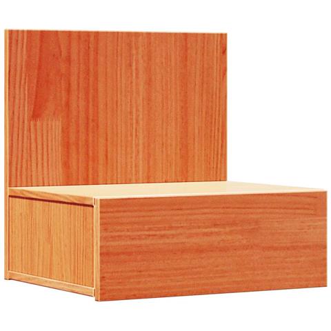 Comodino Cera marrone 42 x 32.5 x 40 cm Legno di pino massello - Foto 1