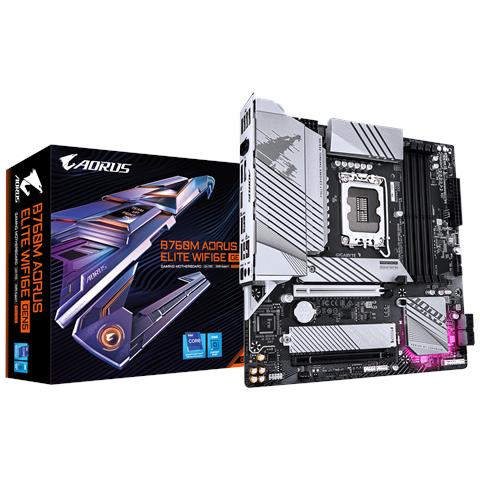 Scheda Madre B760M AORUS ELITE WIFI6E GEN5 Socket LGA 1700 Chipset B760 mATX - Foto 1