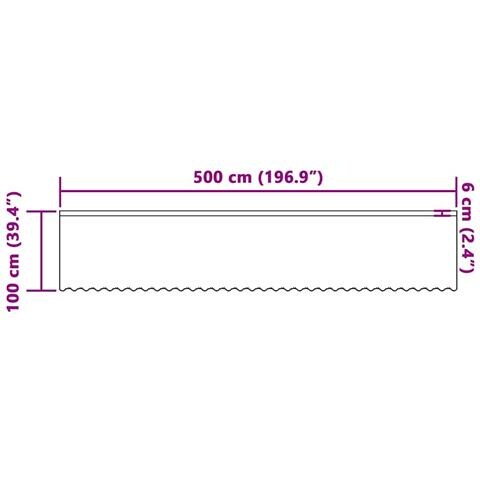 Tende con tende Bianco 500x100cm Poliestere - Foto 8