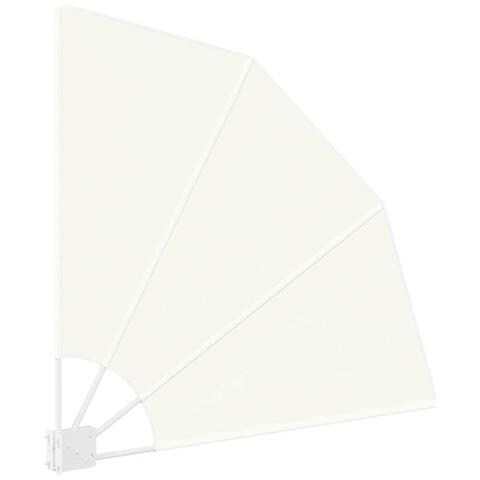 Schermo di Privacy per Balcone Crema 115 x 115 cm Tessuto - Foto 2