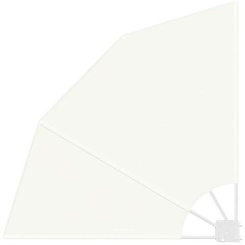 Schermo di Privacy per Balcone Crema 115 x 115 cm Tessuto - Foto 1