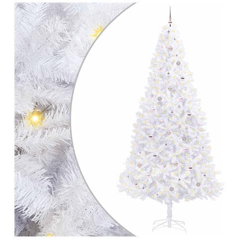 Albero di Natale artificiale Bianco 300 cm PVC e Acciaio - Foto 1