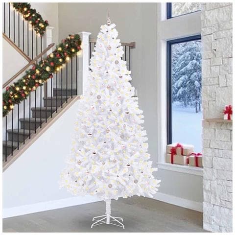 Albero di Natale artificiale Bianco 300 cm PVC e Acciaio - Foto 2